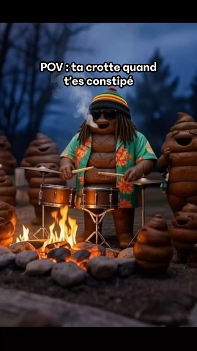 La crotte pas pressée cousin