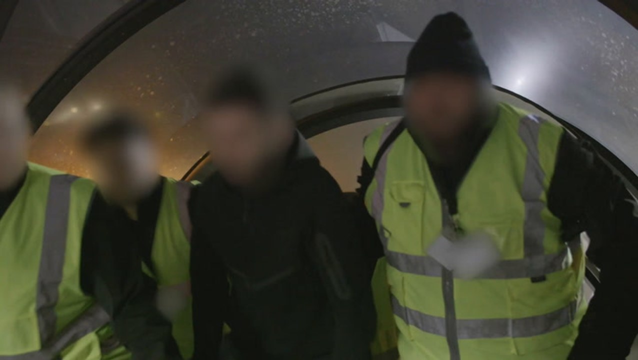 Illegal migrants boarded onto return flights as Home Office announce largest deportation figures in a decade