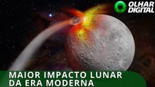 Colisão de asteroide com a Lua poderia produzir espetáculo luminoso no céu