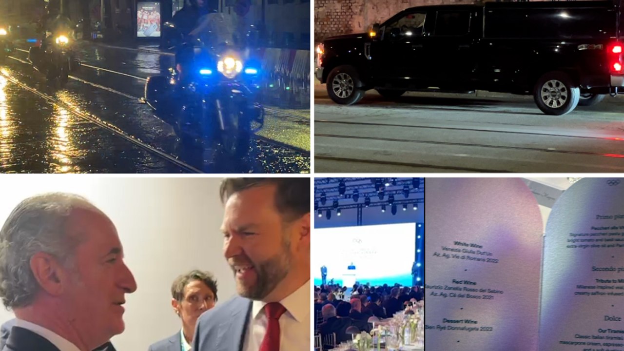 Paccheri, cotoletta e valori olimpici: i leader alla cena di gala prima dei Giochi. Vance a Zaia: «Sei un ragazzo forte»