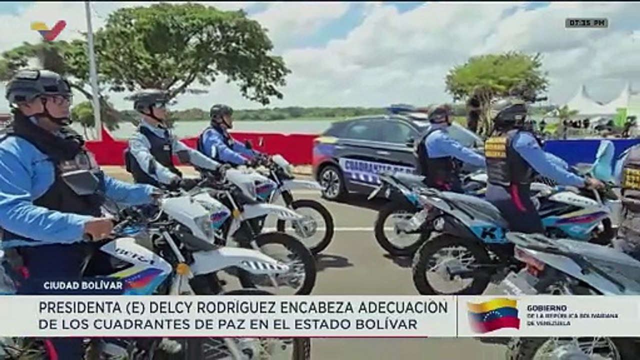 Presidenta (E) Delcy Rodríguez encabeza adecuación de los Cuadrantes de Paz del estado Bolívar