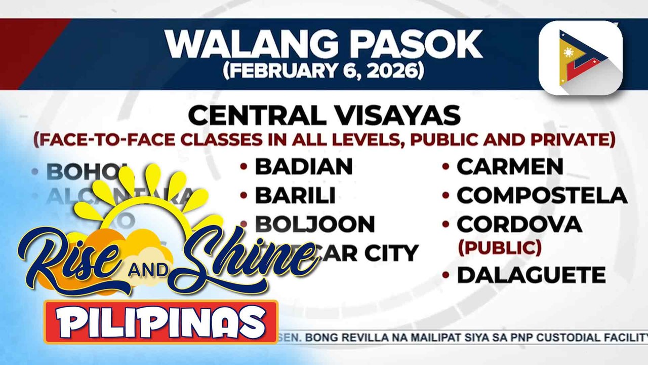 Pasok sa ilang lugar sa Visayas at Mindanao, suspendido ngayong araw dahil sa banta ng Bagyong #BasyangPH