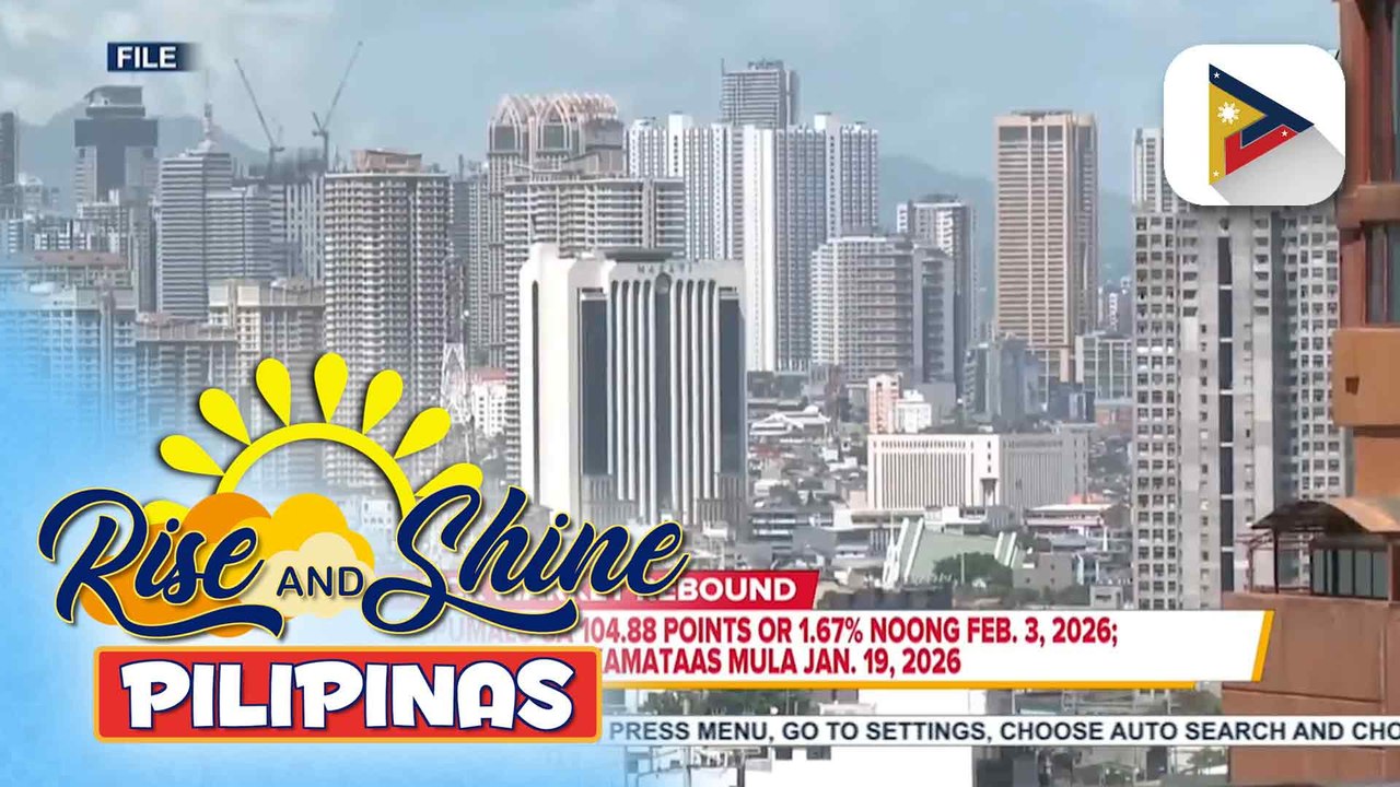 PSEI, pumalo sa 104.88 points or 1.67% noong Feb. 3, 2026; pinakamataas mula Jan. 19, 2026