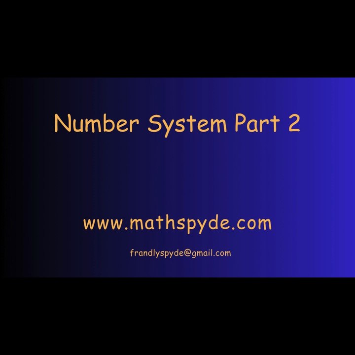 Number System Part 2 Short