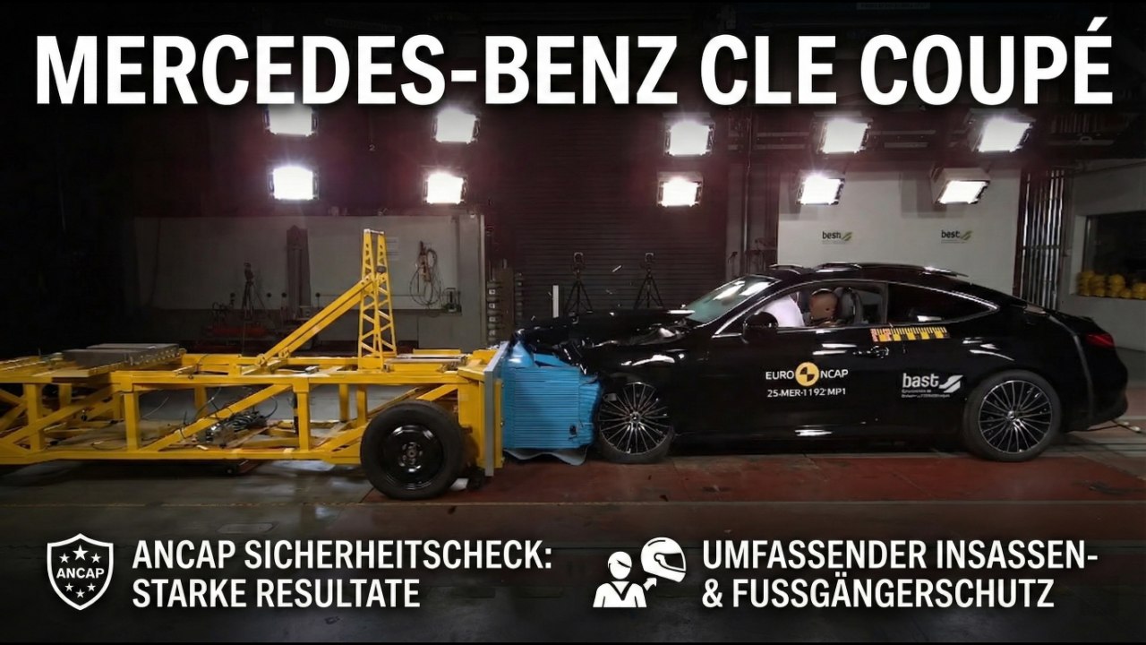 Mercedes-Benz CLE Coupé Sicherheit | Ergebnisse aus dem ANCAP Crashtest