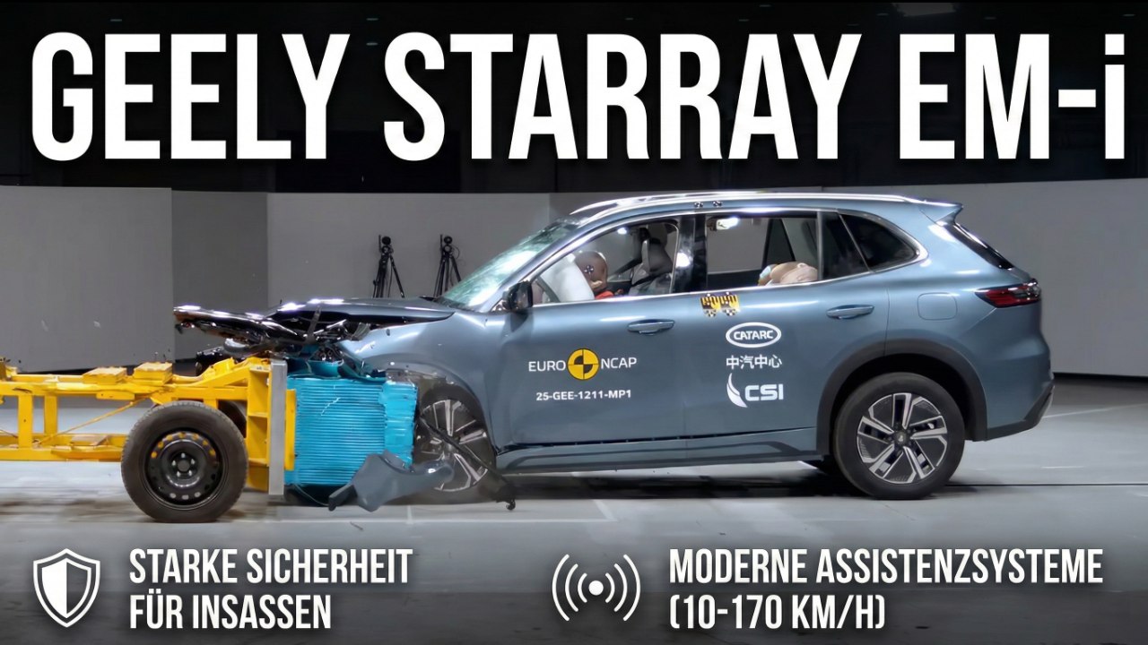Geely Starray EM-i ANCAP Crashtest | Ergebnisse im Detail