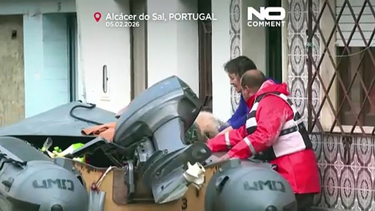 Portugalia pod wodą: rekordowe powodzie i nadchodzący sztorm Marta