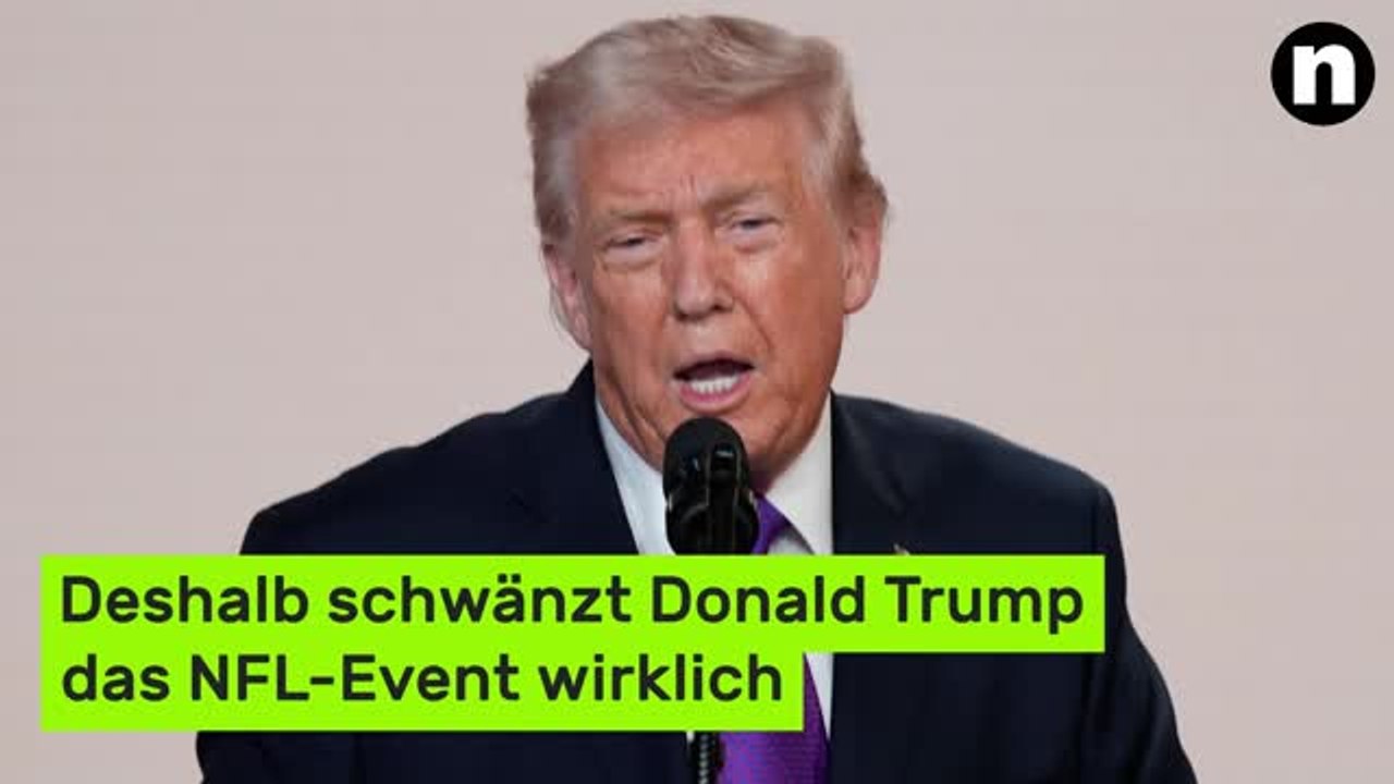 Super Bowl LX am 9.2.2026: Von wegen Anreise-Probleme - deshalb schwänzt Donald Trump das NFL-Event wirklich