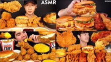 ASMR MUKBANG | KFC CRISPY FRIED CHICKEN & CHICKEN BURGER | ASMR NO TALKING