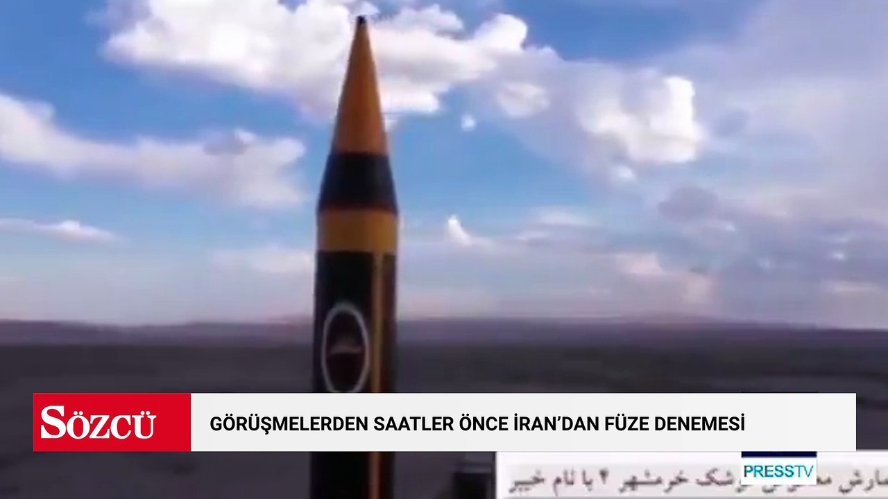 Görüşmelerden saatler önce İran'dan füze denemesi