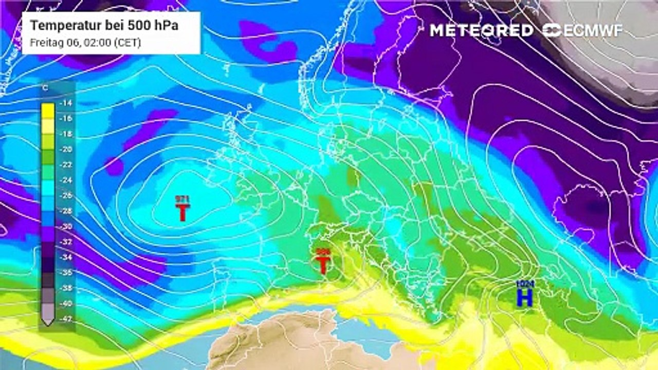 Der Polarwirbel wankt - wenn er zerfällt, könnte eisige Luft nach Mitteleuropa rauschen!