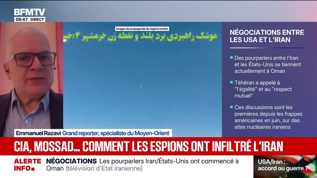Iran: "Les services secrets iraniens ont lancé des opérations massives d'infiltration d'espionnage", explique Emmanuel Razavi, spécialiste du Moyen-Orient
