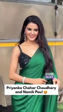 The Naagin 7 duo, Priyanka Chahar Choudhary and Namik Paul spotted on set