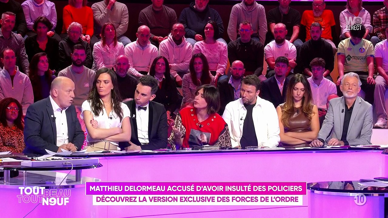 Bruno Pomart, invité de "Tout beau, tout n9uf" le 5 février sur W9 pour évoquer l'altercation de Matthieu Delormeau avec des policiers début janvier.