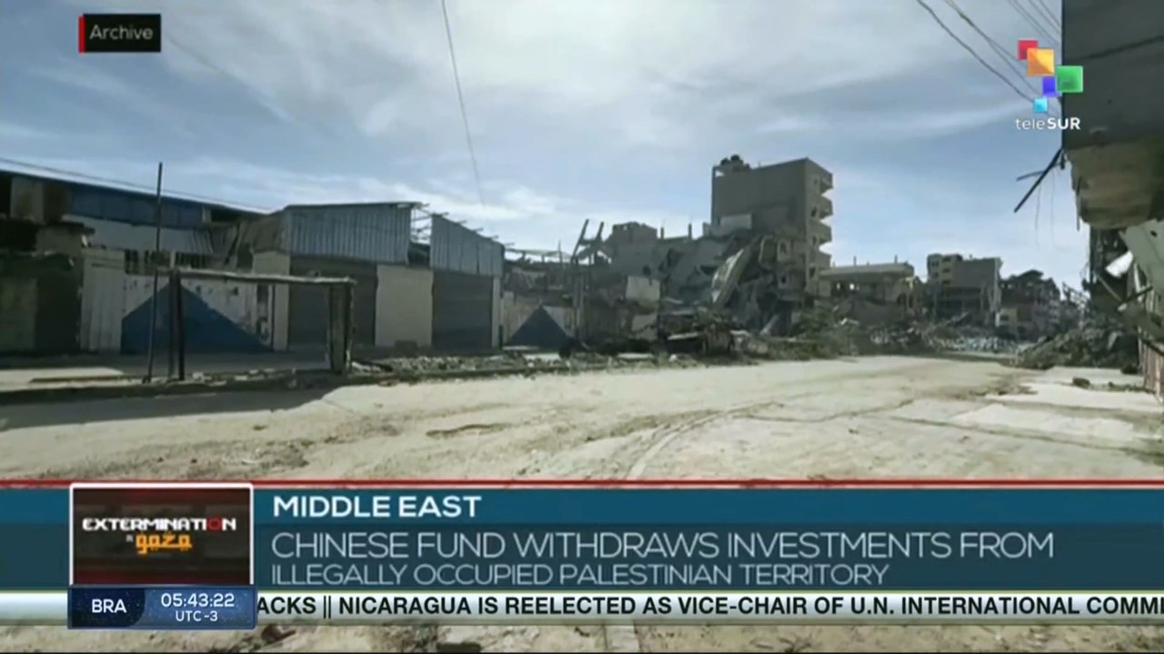 Chinese fund withdraws investments from illegally occupied Palestinian territory