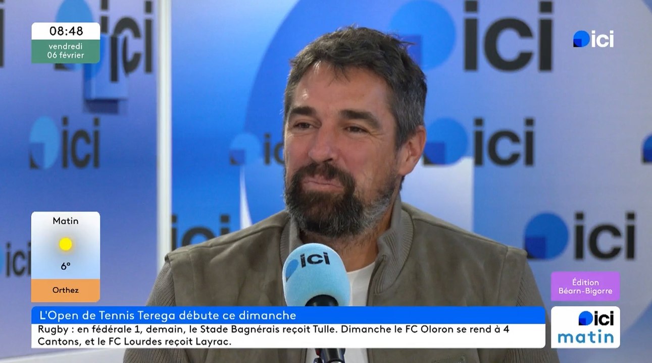 ICI MATIN Thierry et Jérémy Chardy présentent le Terega Open Pau Pyrénées 2026 (6 février 2026)