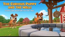 The Curious Puppy and the Well – 3D Cartoon Farm Story for Kids