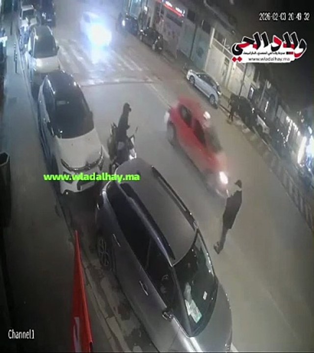 سرقة في شارع الشفساوني أمام كارفور مقابلة مع قهوة فماكوسطا البرنوصي الدار البيضاء