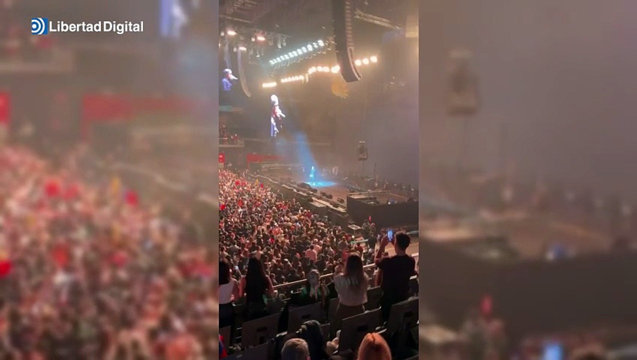 Emotivo momento en el concierto de Danny Ocean en Madrid por una "Venezuela libre"