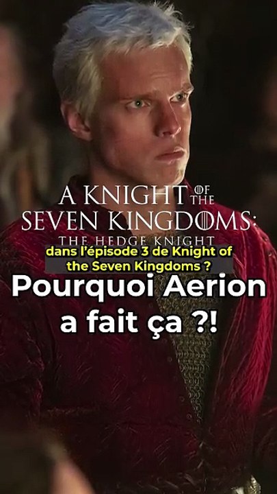 Mais POURQUOI il a fait ça ?! #aknightofthesevenkingdoms #gameofthrones