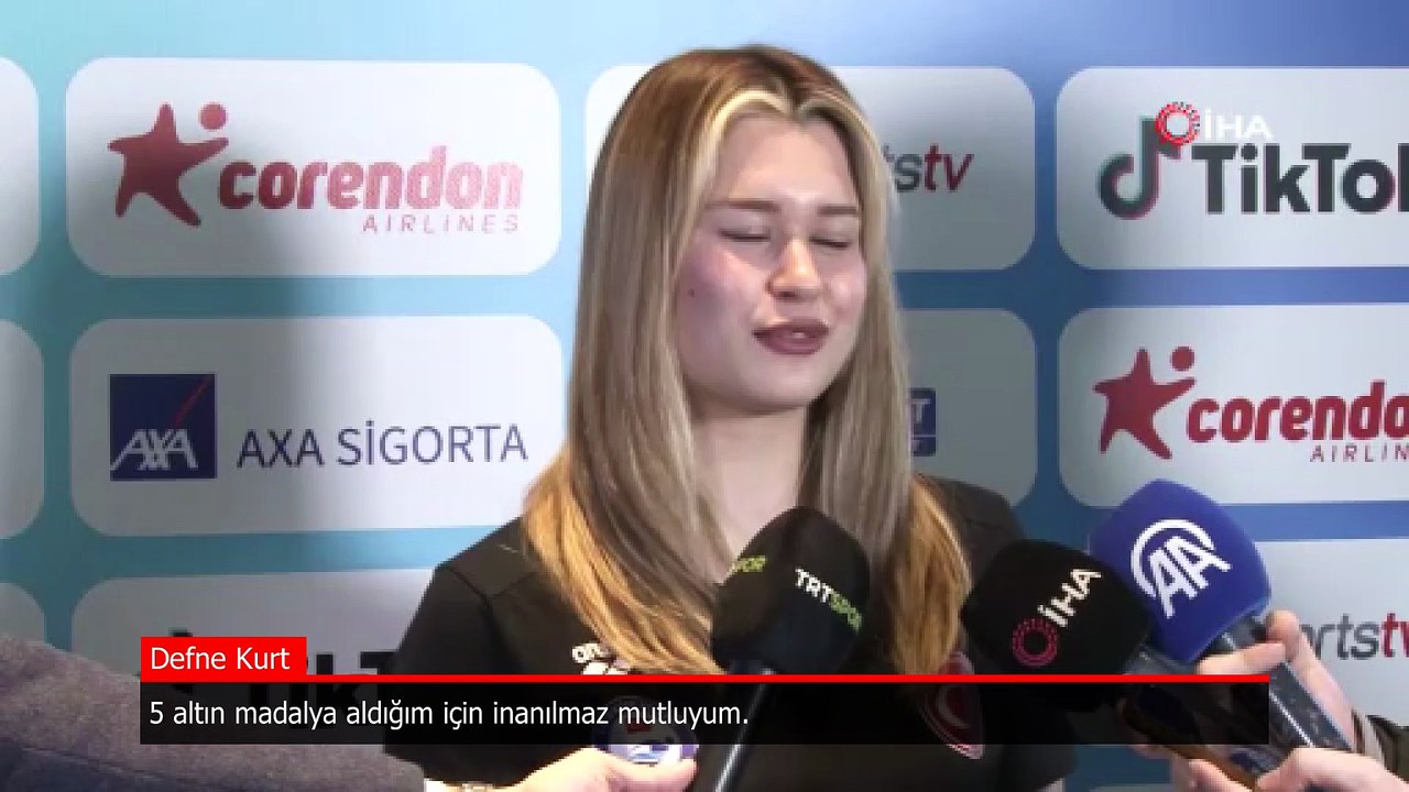 Defne Kurt: 5 altın madalya aldığım için inanılmaz mutluyum