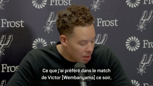 Spurs - Johnson et Barnes ont aimé le match “très complet” et l'énergie de Wembanyama