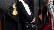 Billie Eilish arrives at the Grammy awards