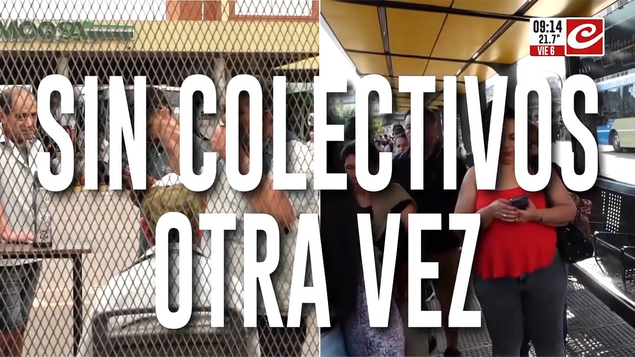Sin colectivos: choferes de Moqsa llevan a cabo un paro por falta de pago