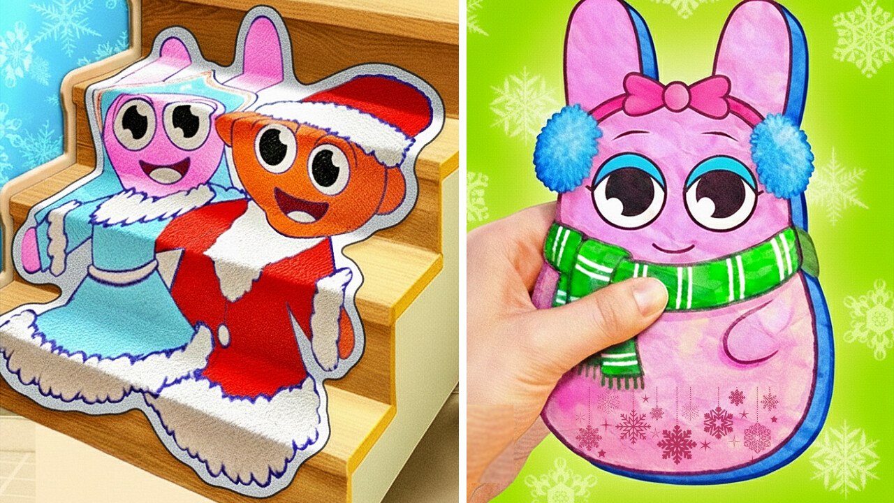 Fun Winter Paper Sprunki DIY ❄️*Incredibox Christmas Gamebook & Cool Crafts*