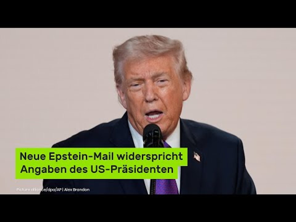 Neue Epstein-Mail widerspricht Angaben des US-Präsidenten