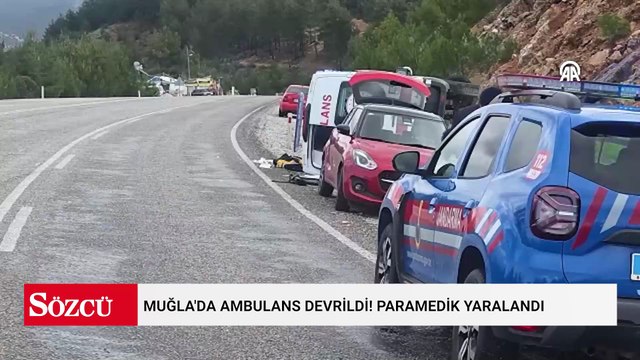 Muğla'da ambulans devrildi! Paramedik yaralandı
