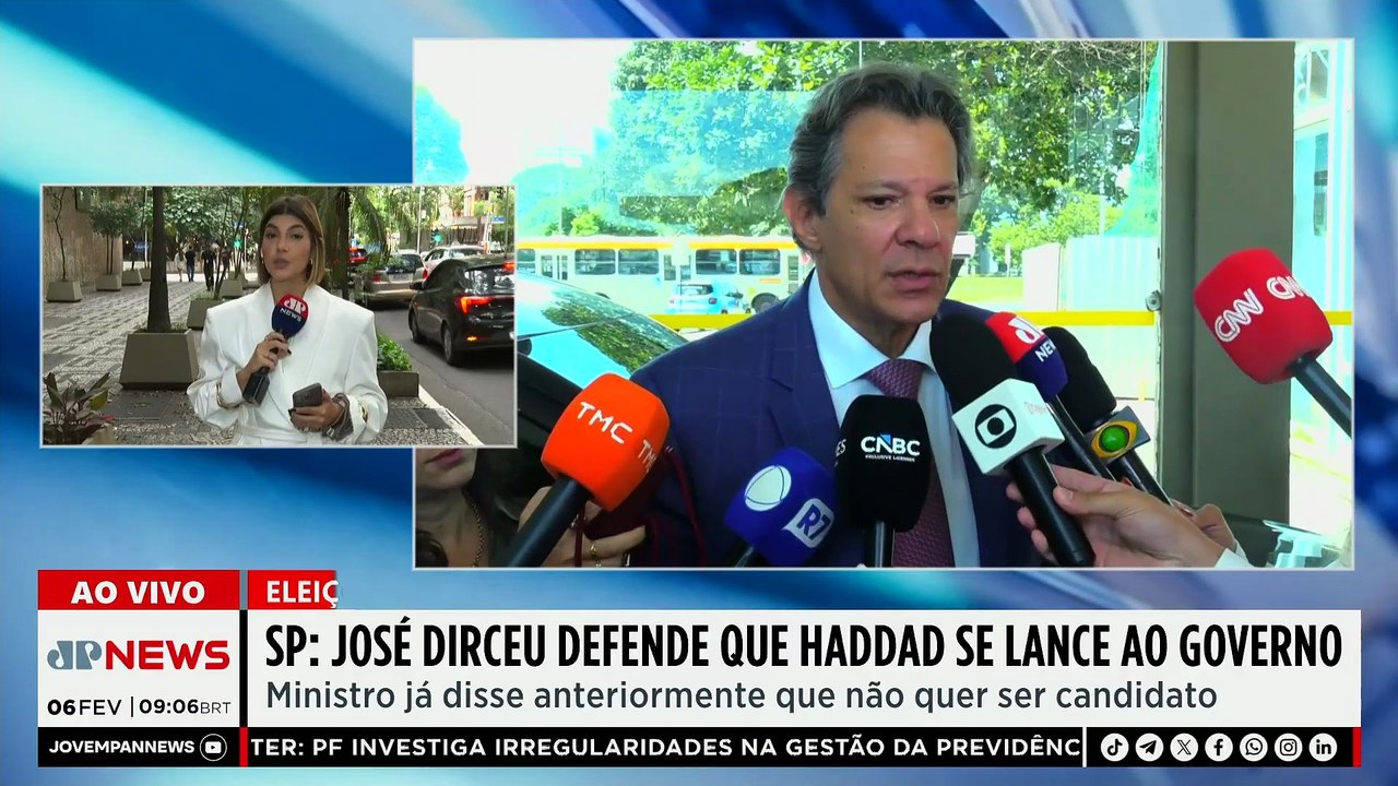 Dirceu aumenta pressão para Haddad disputar eleições em SP