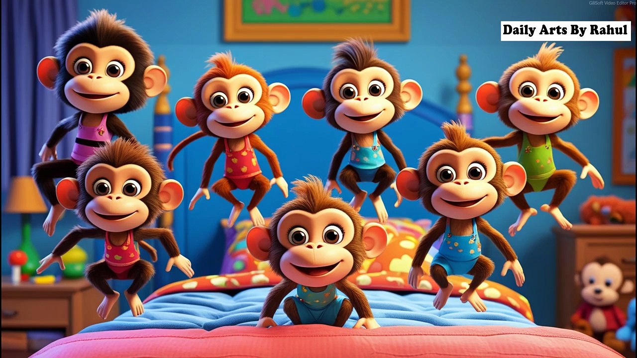 Five Little Monkeys Jumping on the Bed _ Nursery Rhymes for children _ New video song