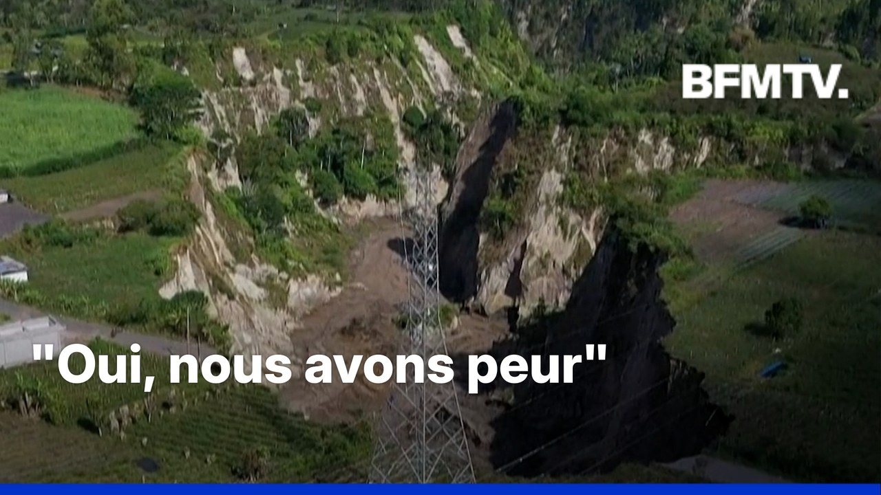 En Indonésie, un gouffre de près de 100 mètres de profondeur continue de s'élargir depuis cinq ans