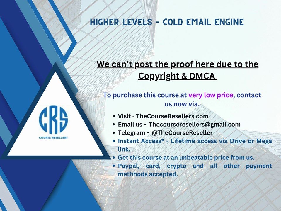 Thecourseresellers.com - Higher Levels – Cold Email Engine