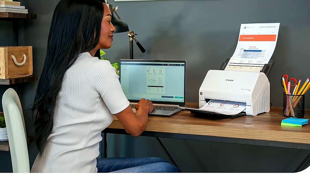 Canon imageFORMULA R30: Fast Duplex Scanner with Auto Feeder & Plug-and-Scan