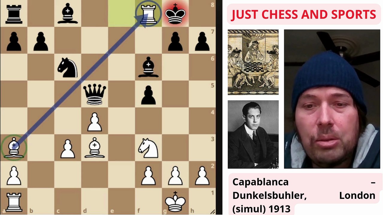 José Raúl Capablanca ganando con tacticas de ajedrez (2)
