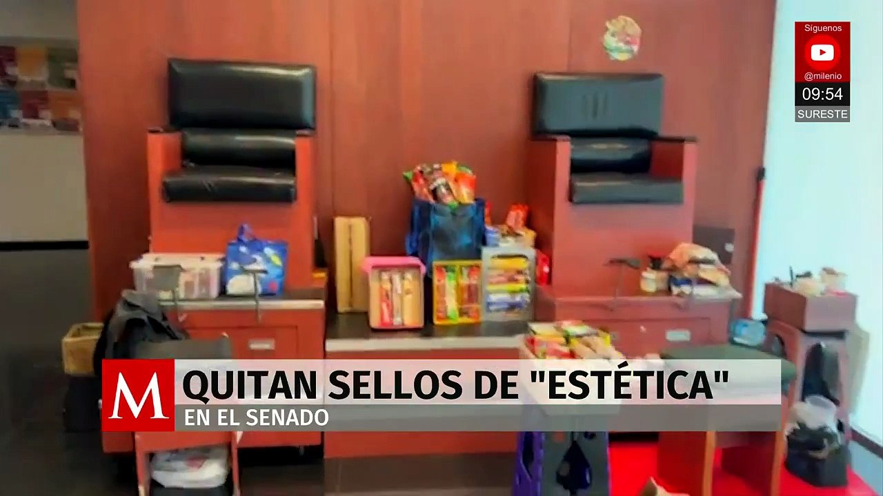 Reapertura VIP: Quitan sellos de la estética en el Senado de la República