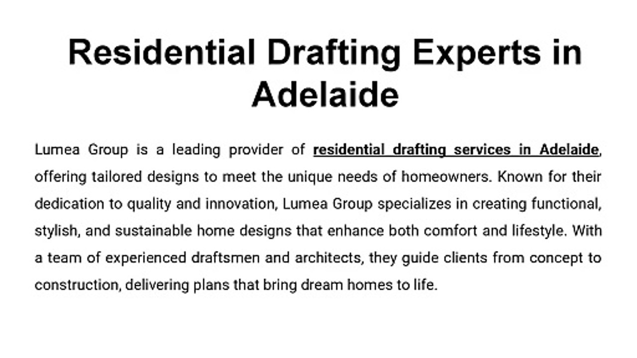 Residential Drafting Experts in Adelaide