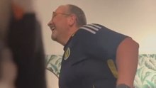 Man celebrates after Scotland nets halfway-line wonder strike to qualify for World Cup