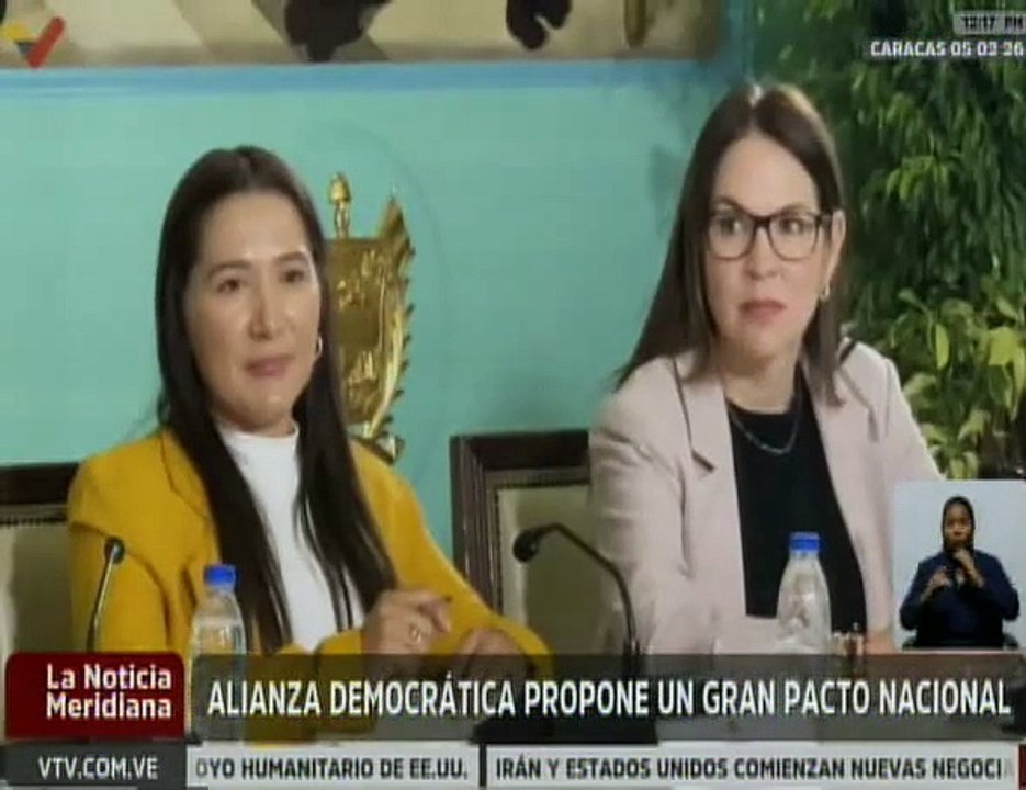 Alianza Democratica propone gran pacto para fortalecer el ejercicio democrático en Venezuela