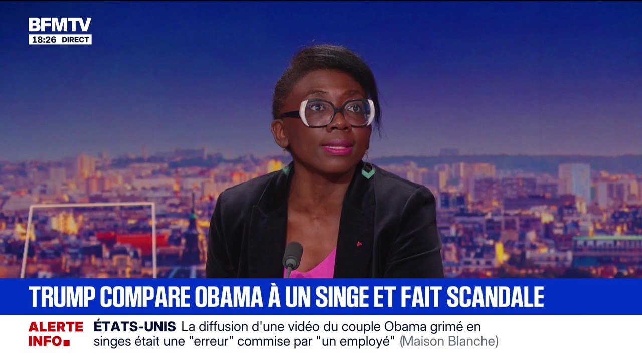Vidéo des Obama grimés en singes: "C'est une manière pour Donald Trump de tenter de remobiliser sa base", affirme Danielle Obono (LFI)