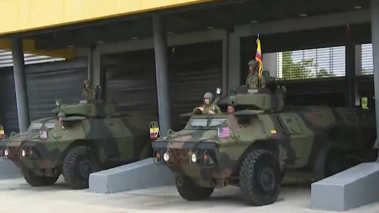 Estados Unidos donó 11 vehículos blindados al Ejército Nacional de Colombia
