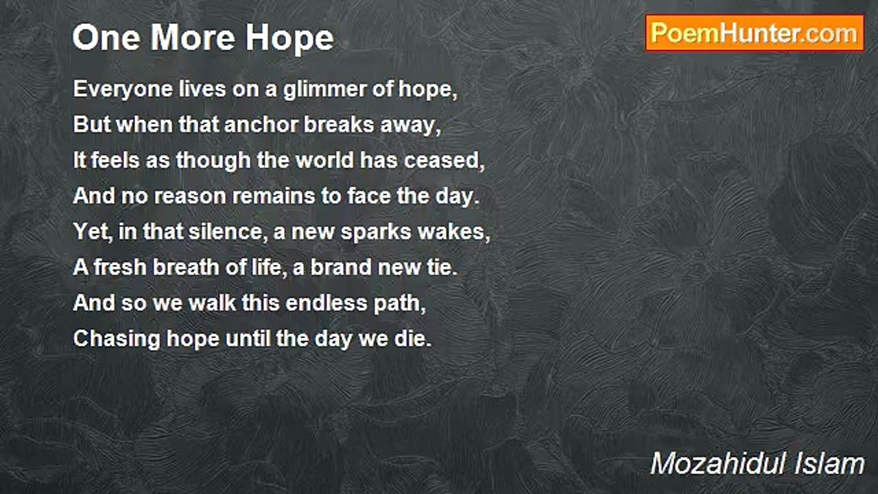 Mozahidul Islam - One More Hope