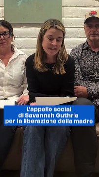 L'appello social di Savannah Guthrie per la liberazione della madre