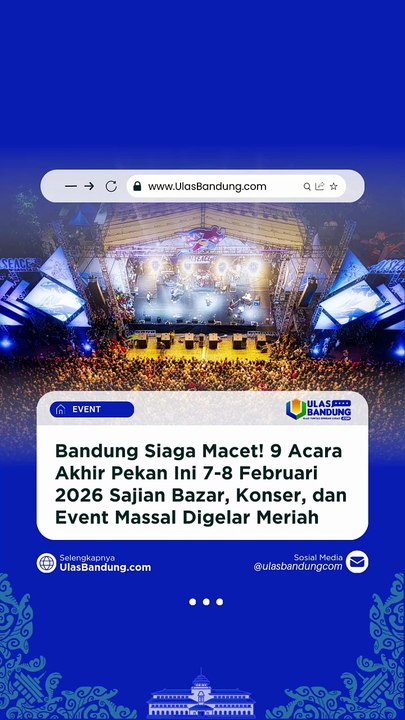 Bandung Super Ramai 7–8 Februari 2026, Deretan Event Besar Bikin Kota Padat Seharian