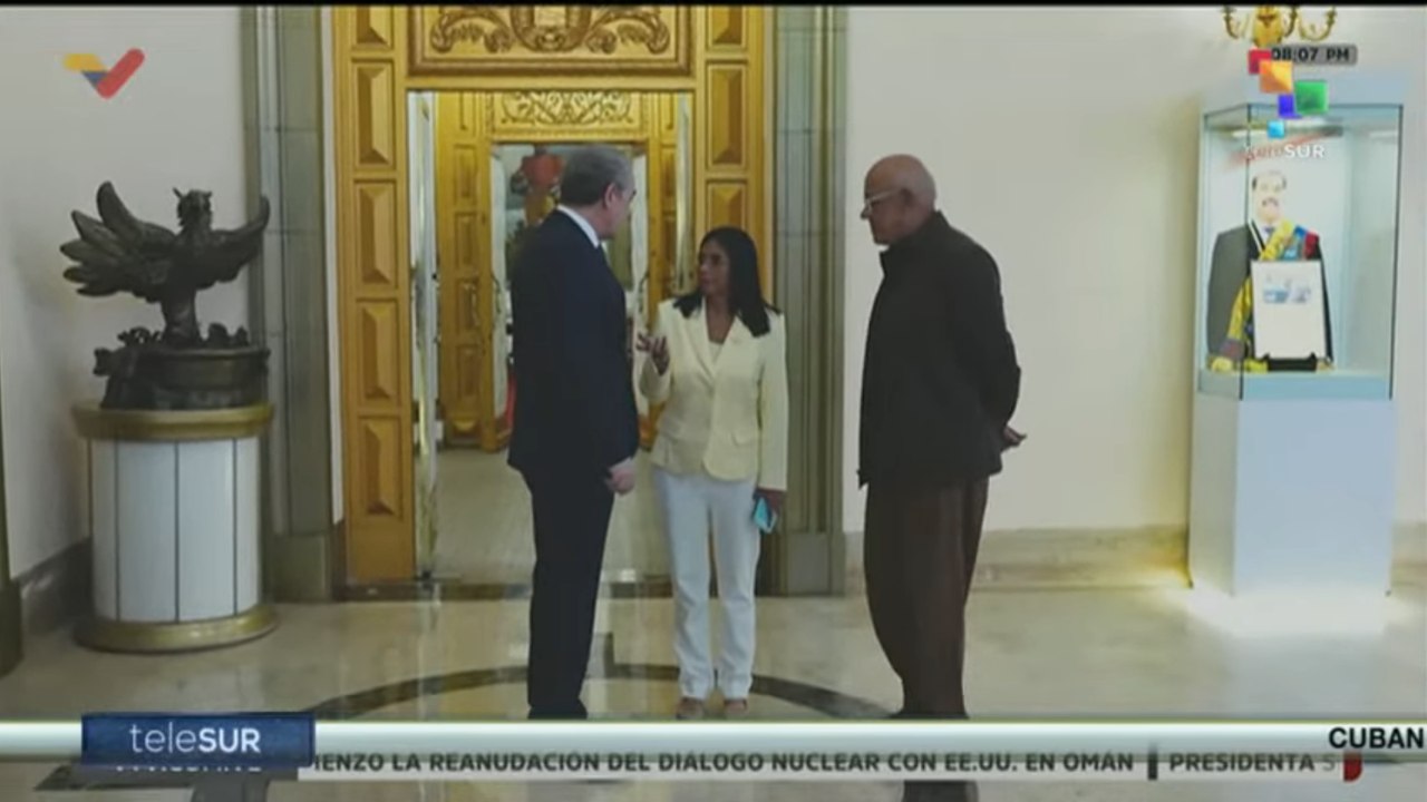 Venezuela | Acting Pres. Delcy Rodriguez meets with former Spanish PM Zapatero