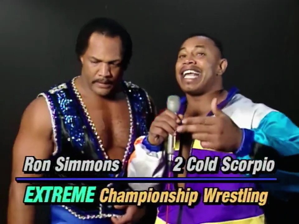 History of ECW - Ron Simmons & 2 Cold Scorpio ECW Hardcore TV December 6th, 1998