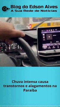 Chuva intensa causa transtornos e alagamentos em João Pessoa/PB