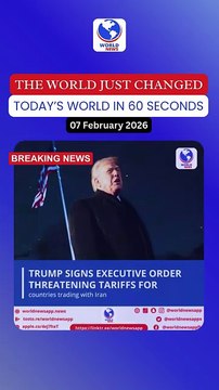 Trump signs executive order threatening tariffs for countries trading with Iran